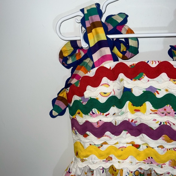 CeliaB Suhail Dress Sun Moon Print Astronomy Kitschy Whimsical Colorful dress xs - Picture 5 of 14